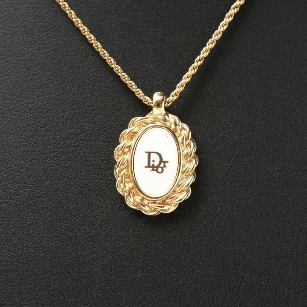 Christian Dior Vintage Necklace Logo Ra4370 305$